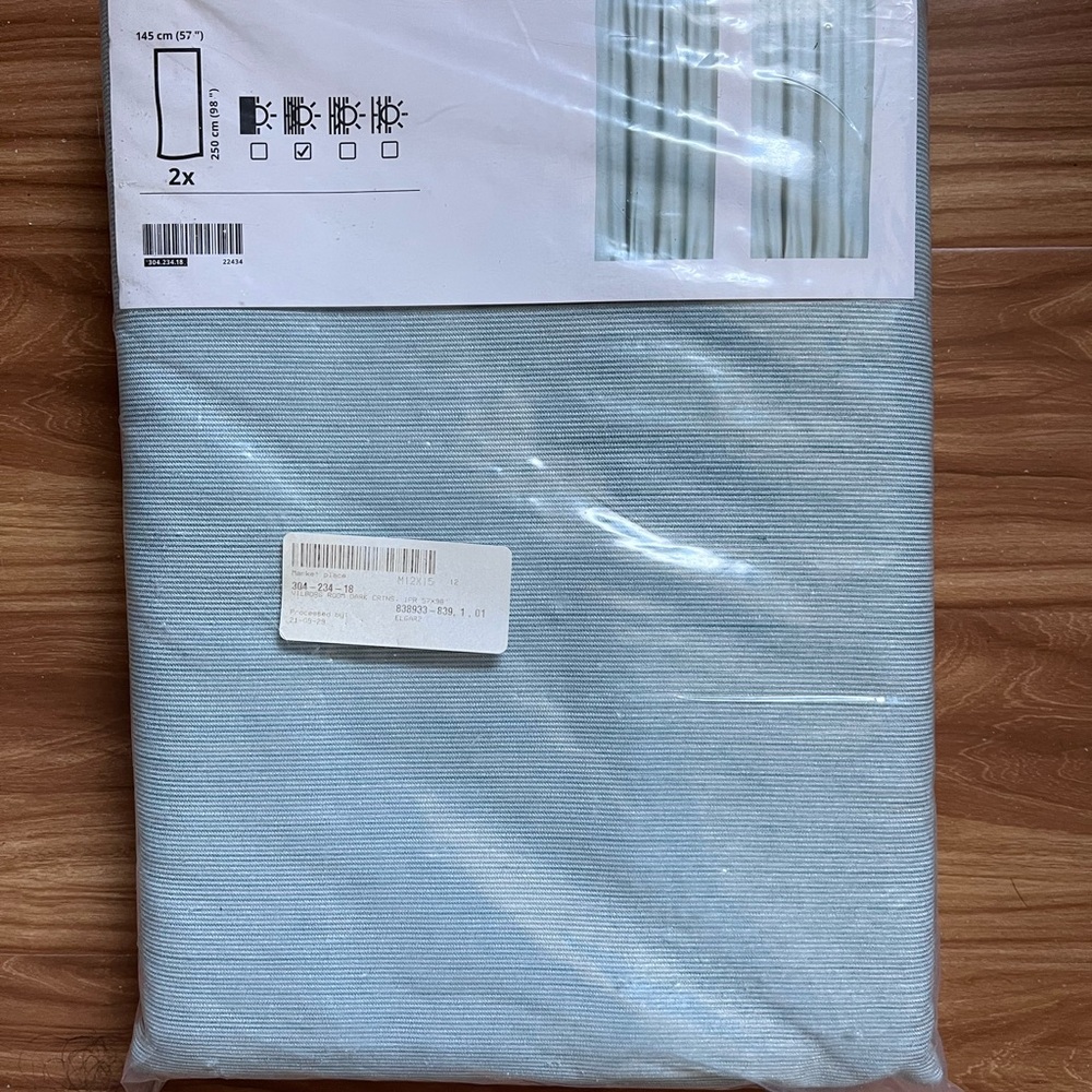 IKEA Pale Turquoise Curtain Panels